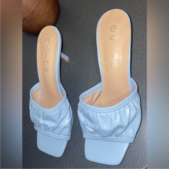 NWT sandals stiletto heel mules blue sky size 8,8.5 and 10 - Picture 8 of 12